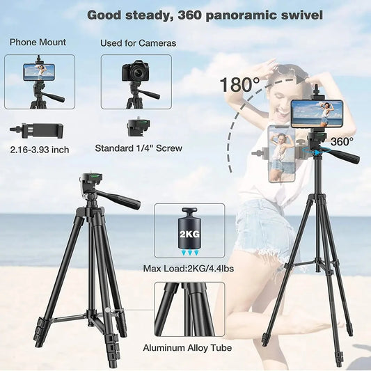 Tripod Stand with Bluetooth Remote