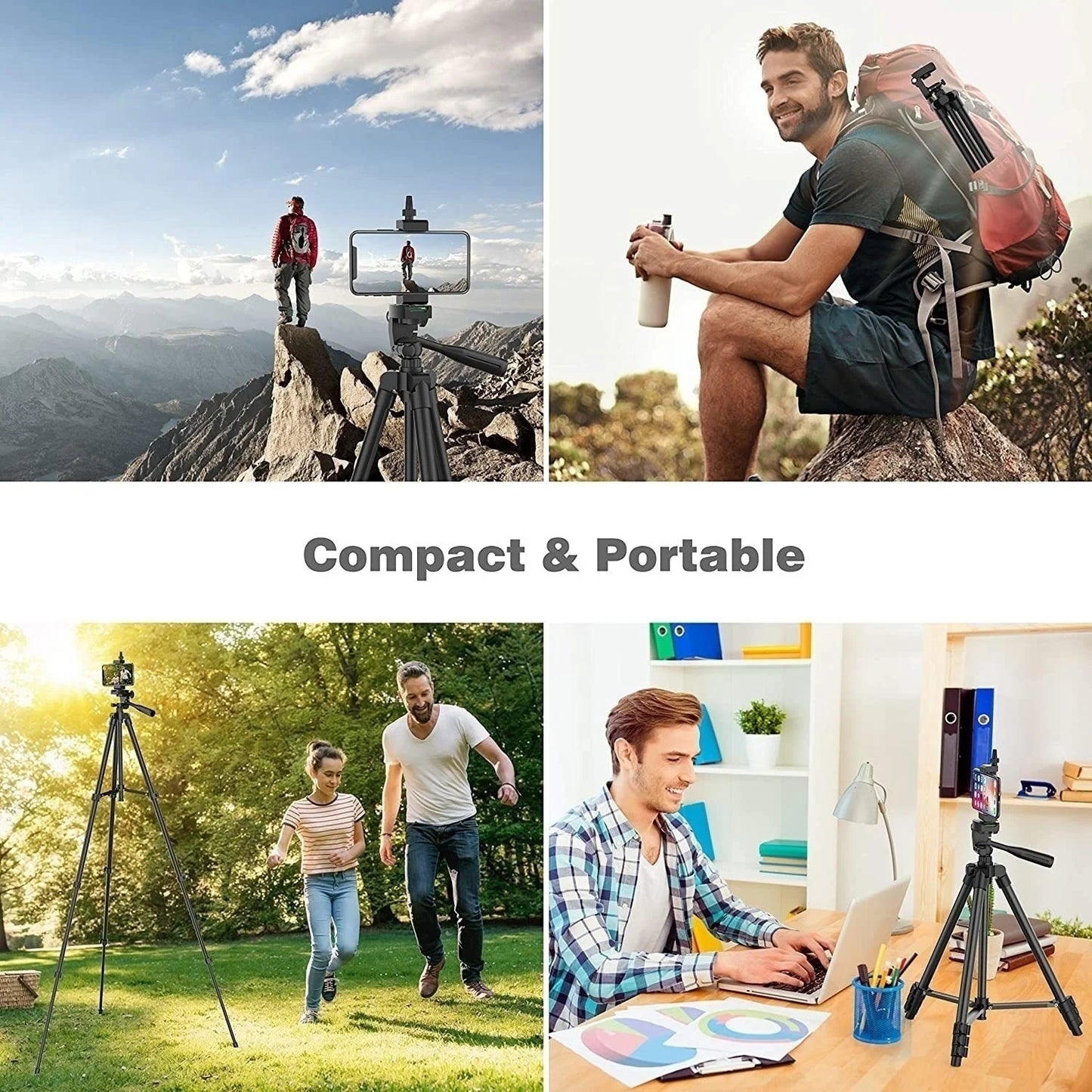 Tripod Stand with Bluetooth Remote