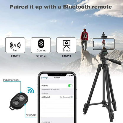 Tripod Stand with Bluetooth Remote