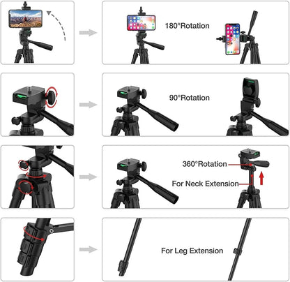 Tripod Stand with Bluetooth Remote